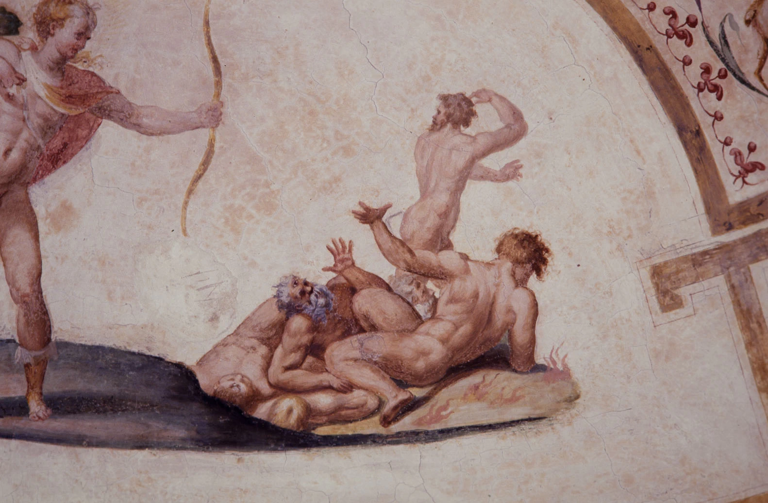 Perin del Vaga - 118, Apollo uccide i ciclopi per vendicare la morte di Ascepio, Castel Sant'Angelo, Roma